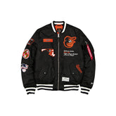 Alpha Industries x Baltimore Orioles Black MA-1 Bomber Jacket