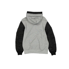 Alpha Industries x Pittsburgh Steelers Gray MA-1 Full Zip Fleece Jacket