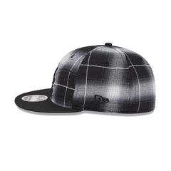 Atlanta Braves Black and White Plaid Retro Crown 9FIFTY Snapback Hat