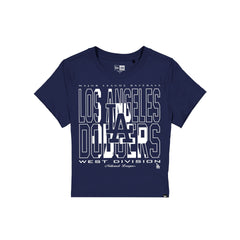 Los Angeles Dodgers Leisure Women's Shrunken Cropped T-Shirt
