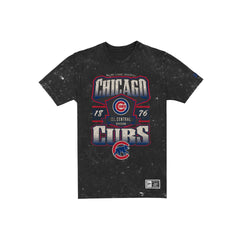 Chicago Cubs Throwback Washed Graphic Black T-Shirt