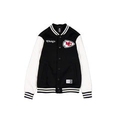 Kansas City Chiefs Black & White Varsity Jacket