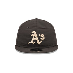 Athletics Three Looms Nylon Black Retro Crown 9FIFTY Adjustable Hat
