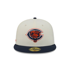 Chicago Bears Deceptor Chrome White 59FIFTY Fitted Hat