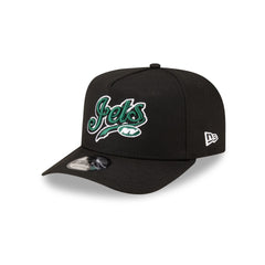 Born x Raised x New York Jets Script Black 9FIFTY A-Frame Snapback Hat